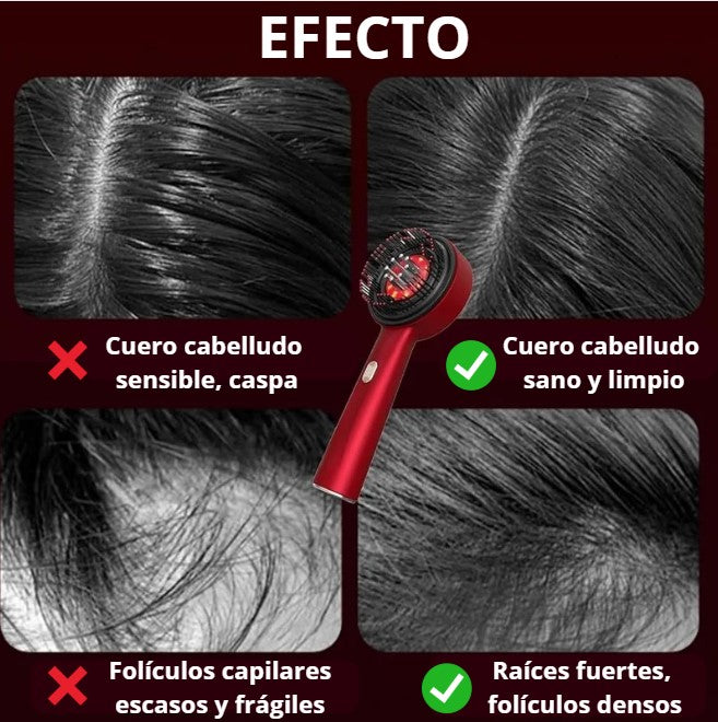 Peine Masajeador Con Vibración Eléctrica