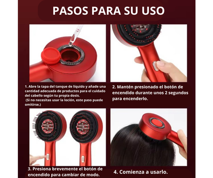 Peine Masajeador Con Vibración Eléctrica